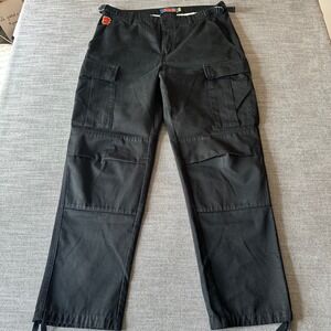 Empyre‎ Cargo Pants Mens 32 Black Tactical Streetwear Adjustable Hem